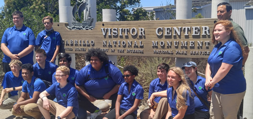 4-H attendees gather at Cabrillo National Monument