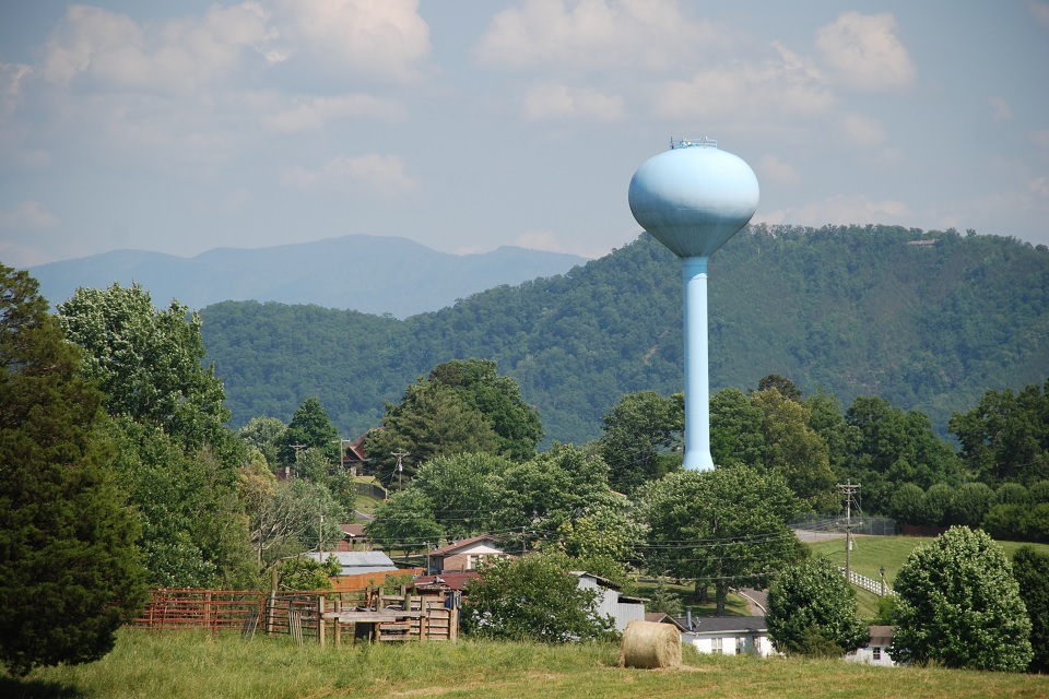 Water tower in Tennessee