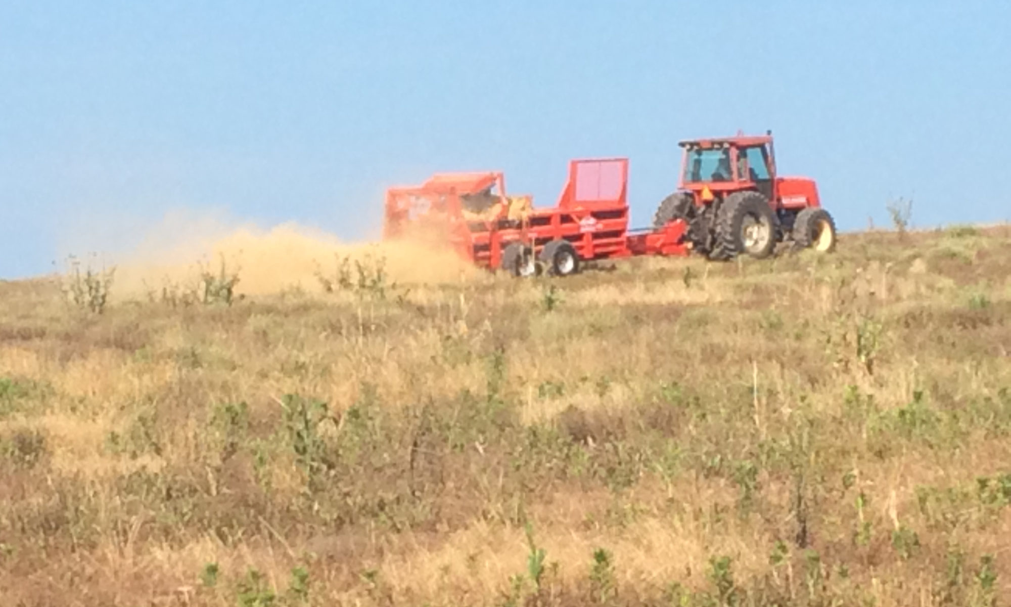 Picture of sprayer on a hillside