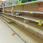 Picture of empty grocery store shelves