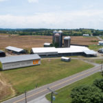 Aerial picture of farm