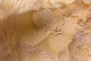 Ice crystals in vanilla ice cream