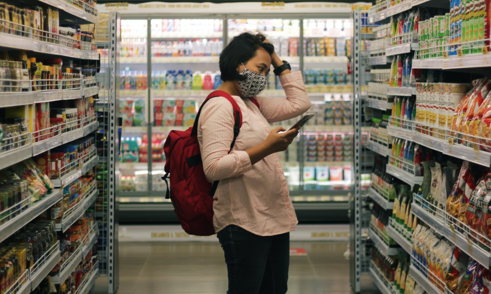 Picture of woman in grocery store