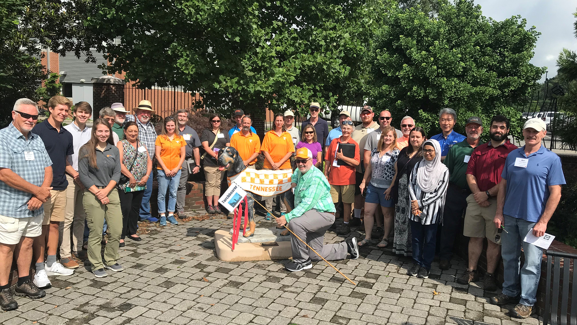 Attendees at the 2019 Green industry field day