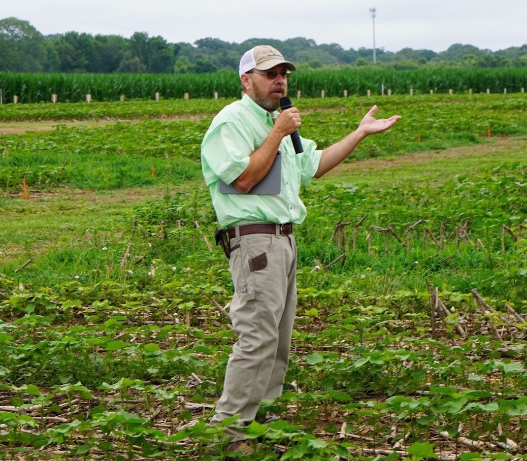 Larry Steckel at West Tennessee AgResearch and Education Center