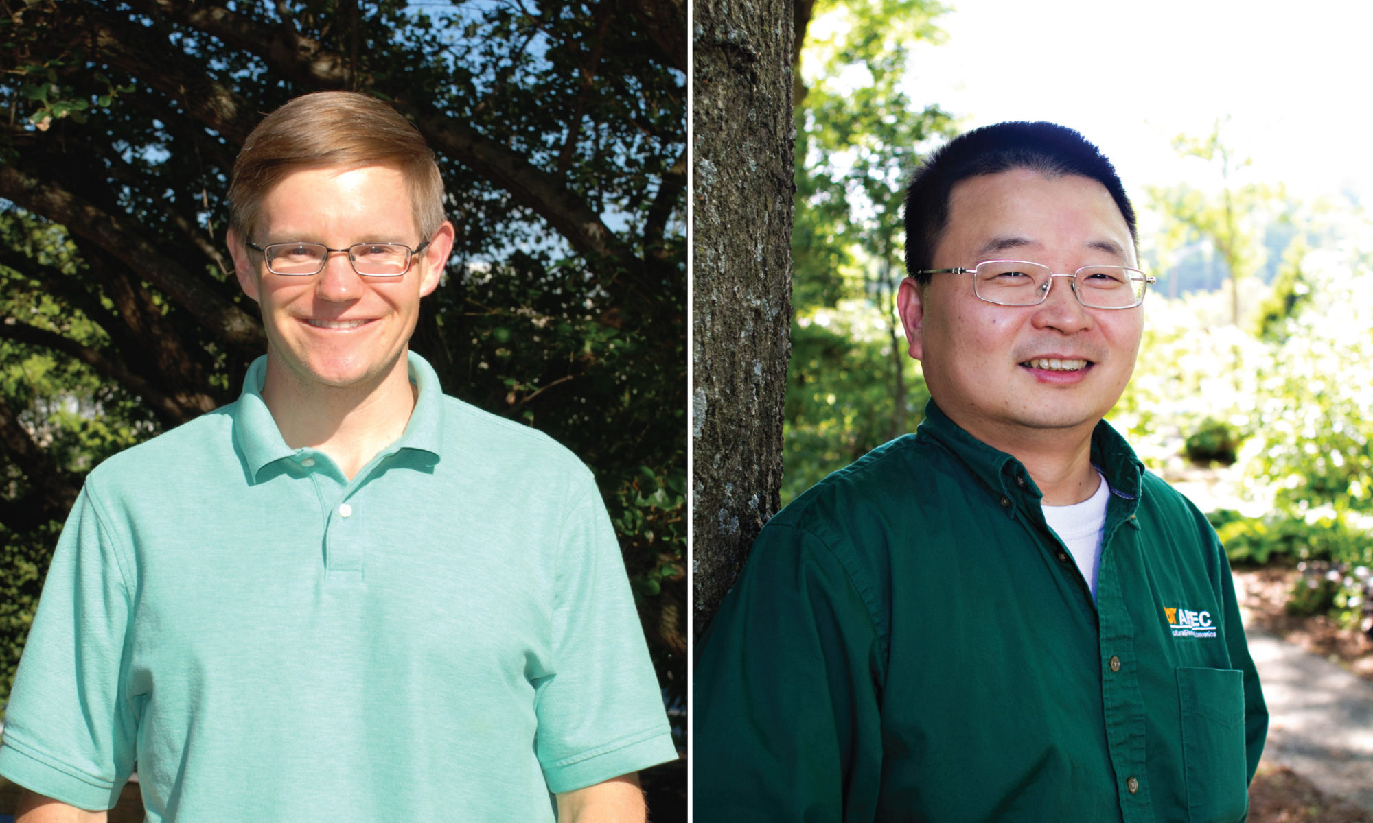 From left, Chris Boyer and Edward Yu