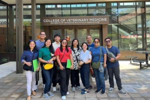 Fellows pictured in front of the College of Veterinary Medicine Teaching and Learning Center