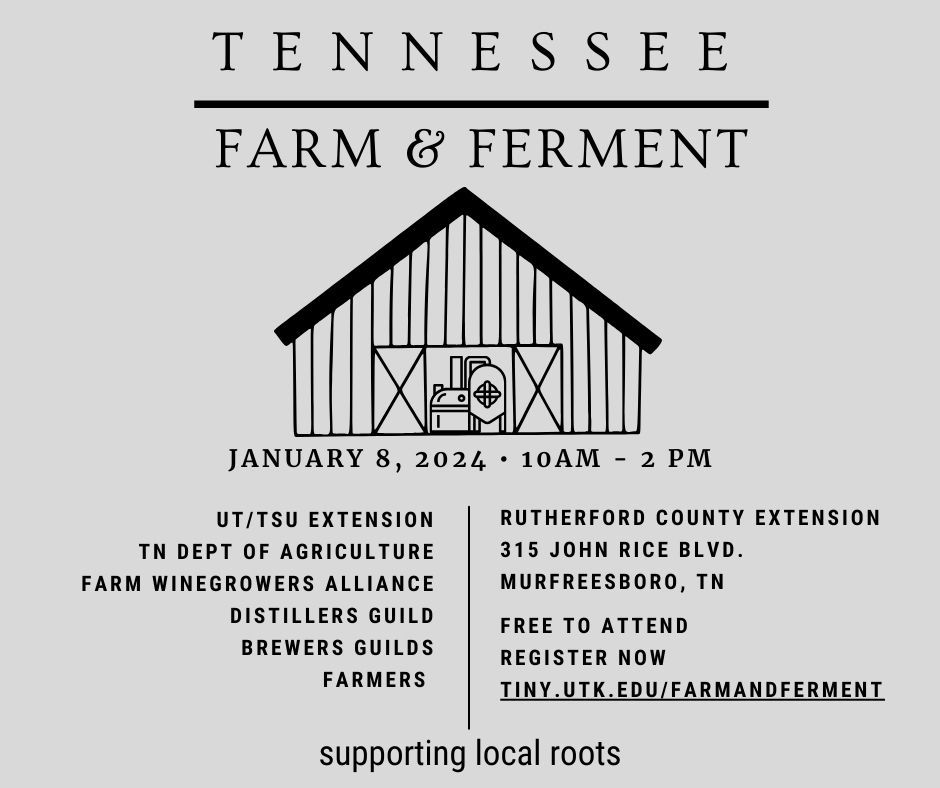 Tennessee Farm and Ferment infographic