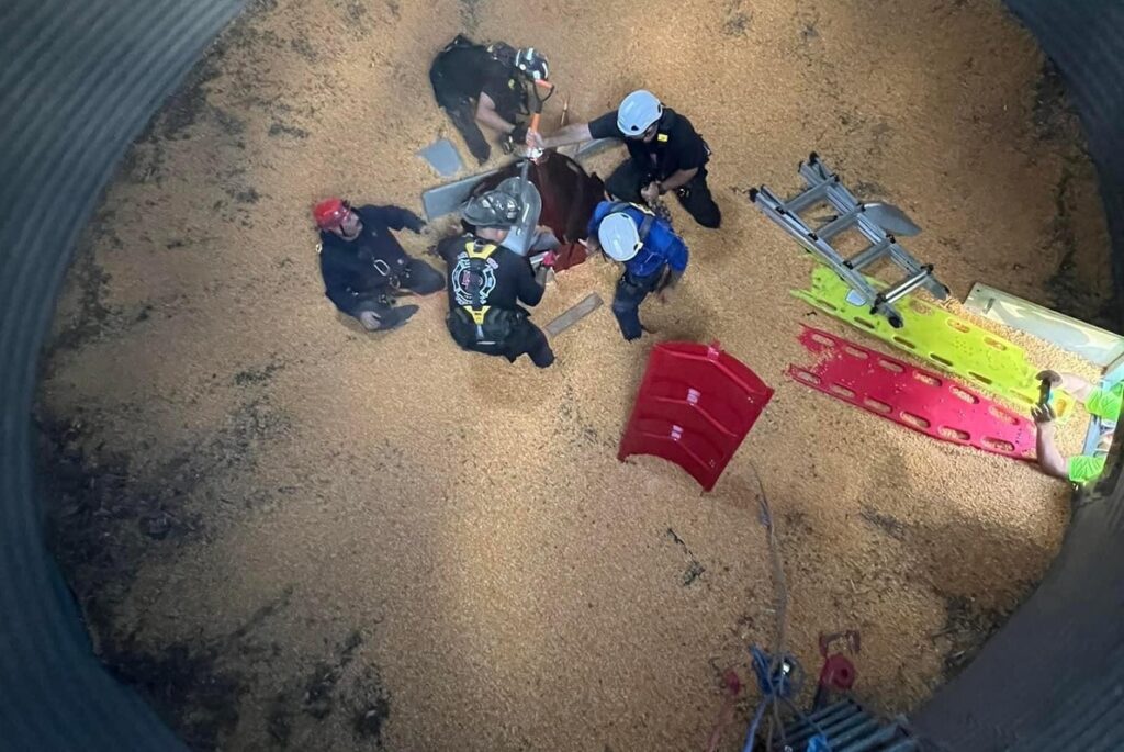 Safety and Rescue Training Saves the Life of Farmer Trapped in Grain