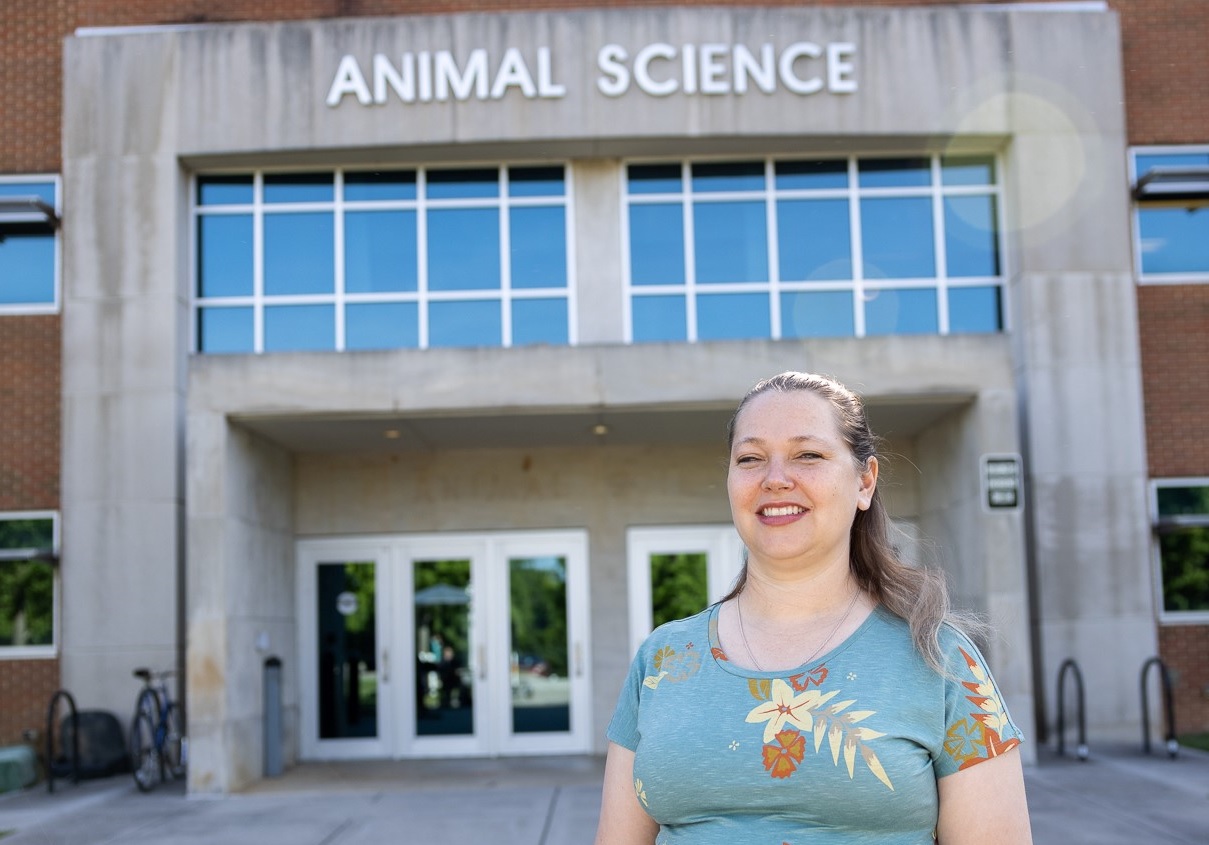Dr. Liz Eckelkamp, associate professor of animal science and Extension Dairy specialist