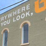 "Everywhere you look, UT" mural