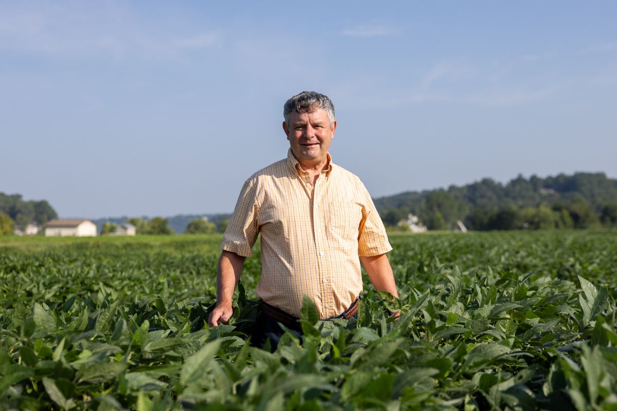 Vince Pantalone posing in a field