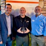 Bruno Pedreira, director of the UT Beef and Forage Center, Neal Schrick, head of the UT Department of Animal Science, and Gary Bates, head of the UT Department of Plant Sciences.