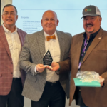 UT Municipal Technical Advisory Service Consultant Warren Nevad, UTIA Senior Vice President and Senior Vice Chancellor Keith Carver and TREEDC President Dwain Land