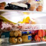 food in a refrigerator