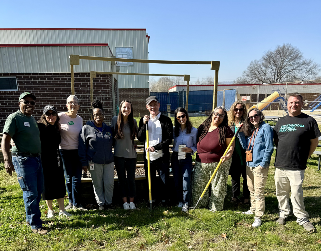 A group of UT Extension agents and representatives from Chattanooga National Park City initiative