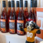 bottles of the hard cider Sweet Traditions on a display