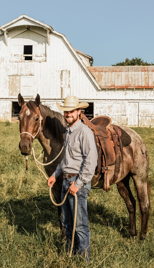 Wes Gilliam and a horse