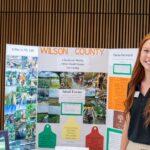 Nina Puckett with her presentation board