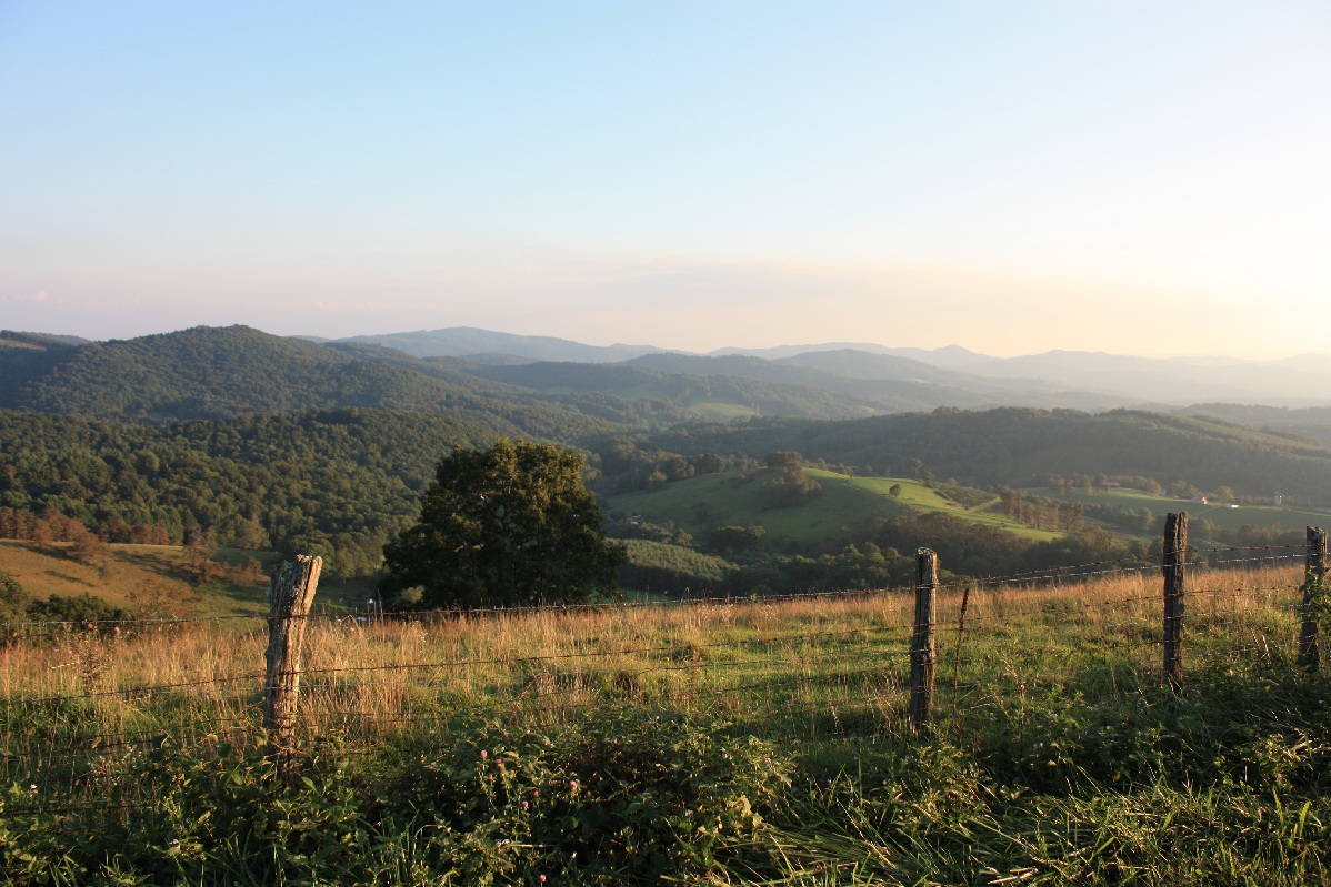 rolling hills near Chuckey, Tennessee