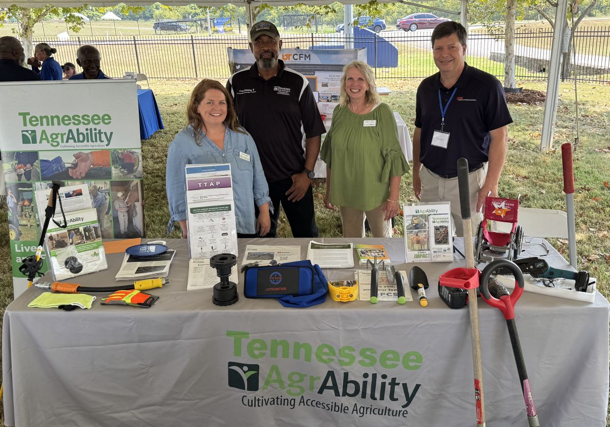 The 2025 AgrAbility Extension team: Eileen Legault, Finis Stribling, Joetta White, and Troy Dugger