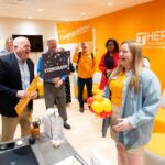UT, Knoxville, 2026 Torchbearer Awardee Alice-Grace Beavers is surprised with the award