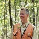 Heather Slayton in the forest