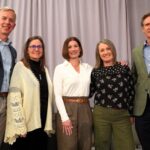 Brad Collett, executive director of the Tennessee RiverLine; Karen Hundt, community planning and design director for the Chattanooga-Hamilton County Regional Planning Agency; Emily Mack, president and CEO of River City Company; Gail Loveland Barille, director of Outdoor Chattanooga; and Chattanooga Mayor Tim Kelly