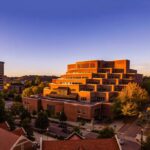 UT Knoxville Hodges Library at sunrise