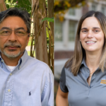 Headshots of Carlos Trejo-Pech (left) and Karen DeLong (right).